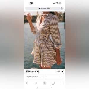 NWT Sezane Solana Dress